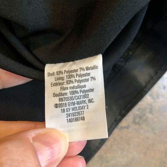 Gymboree Girl’s Black Dress Silver Gold Star with Sparkles Size 5 - Picture 8 of 10